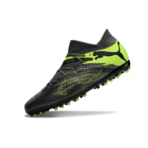 Chuteira Society Puma Future 7 MG Preta e Verde 