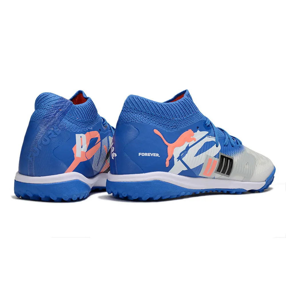 Chuteira Society Puma Future 8 TF - Azul e Cinza