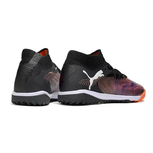 Chuteira Society Puma Future 8 TF Preto, Vermelho e Roxo 