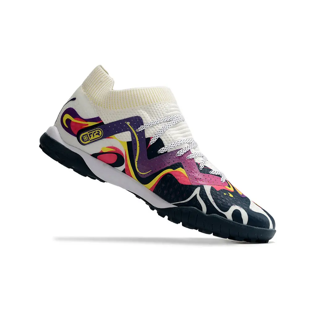 Chuteira Society Puma Future Ultimate TF – Branca e Roxa