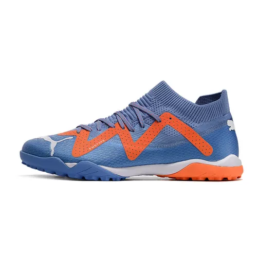 Chuteira Society Puma Future Ultimate TF Roxa e Laranja 