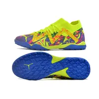 Chuteira Society Puma Future Ultimate TF – Verde, Rosa, Azul - imagem 4