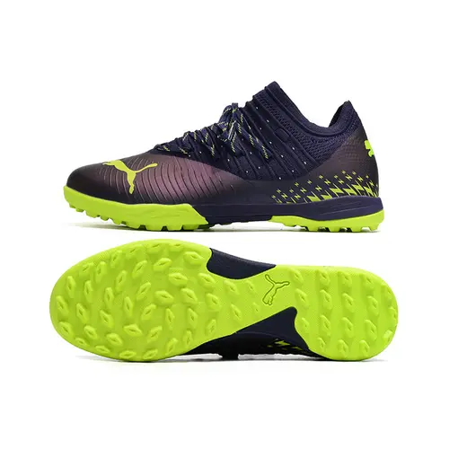 Chuteira Society Puma Future Z 1.3 TF Azul e Verde 