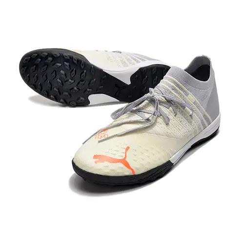 Chuteira Society Puma Future Z 1.3 TF Cinza e Branco 