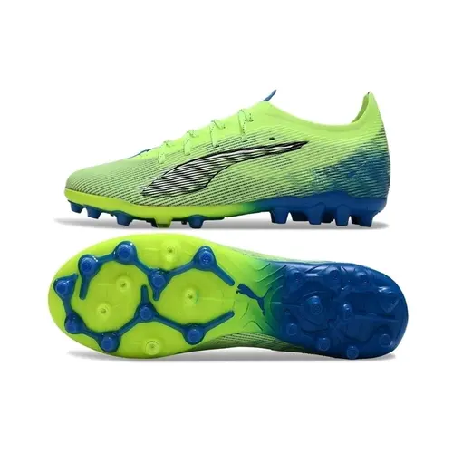 Chuteira Society Puma Ultra 5 Ultimate MG Verde e Azul