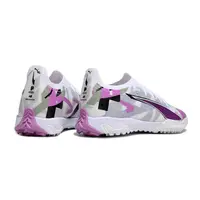 Chuteira Society Puma Ultra 5 Ultimate TF Branca e Rosa - imagem 4