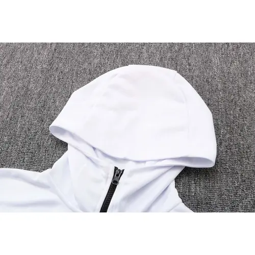 Conjunto de Moletom Nike Sportswear Tech Fleece com Touca Branco e Preto