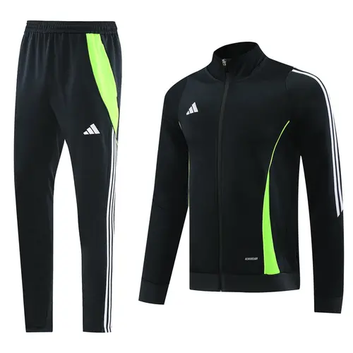 Conjunto de Frio Adidas Sportswear Preto, Branco e Verde Neon