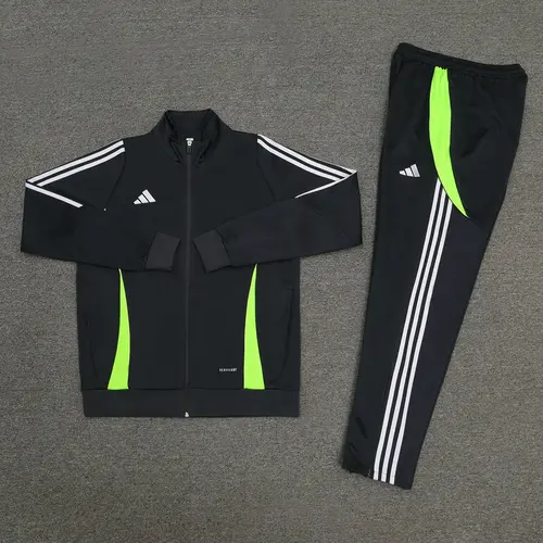 Conjunto de Frio Adidas Sportswear Preto, Branco e Verde Neon