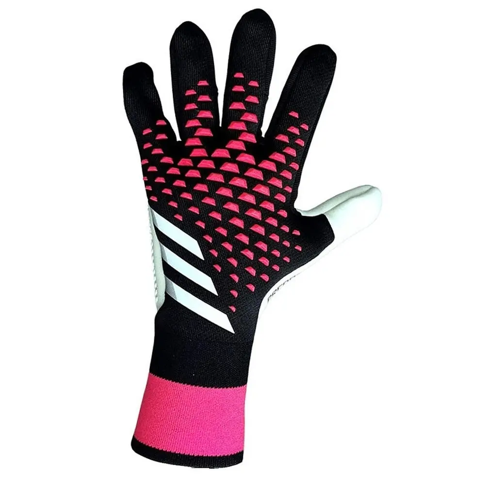 Luva de Goleiro Adidas Predator Accuracy – Preta e Rosa
