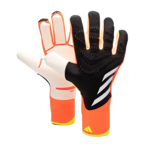 Luva de Goleiro Adidas Predator Pro Preta e Laranja 
