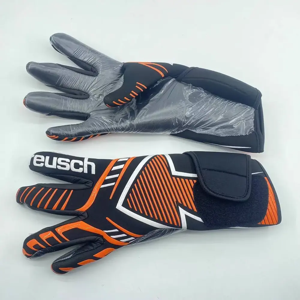 Luva de Goleiro Reusch Pure Contact Laranja e Preto