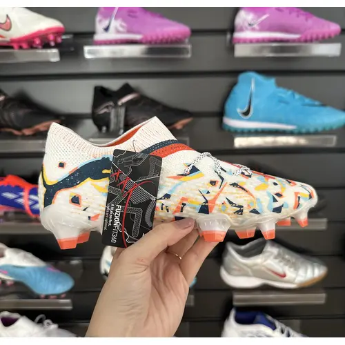 Chuteira Campo Puma Future 7 Branca e Colorida - Pronta Entrega