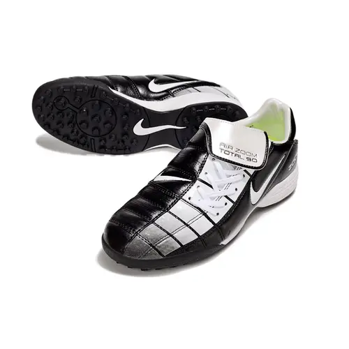 Chuteira Society Nike Total 90 TF Preto e Branco
