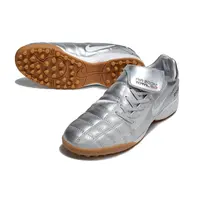Chuteira Society Nike Total 90 TF | Prata Metalizada Domine - imagem 2