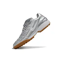 Chuteira Society Nike Total 90 TF | Prata Metalizada Domine - imagem 4