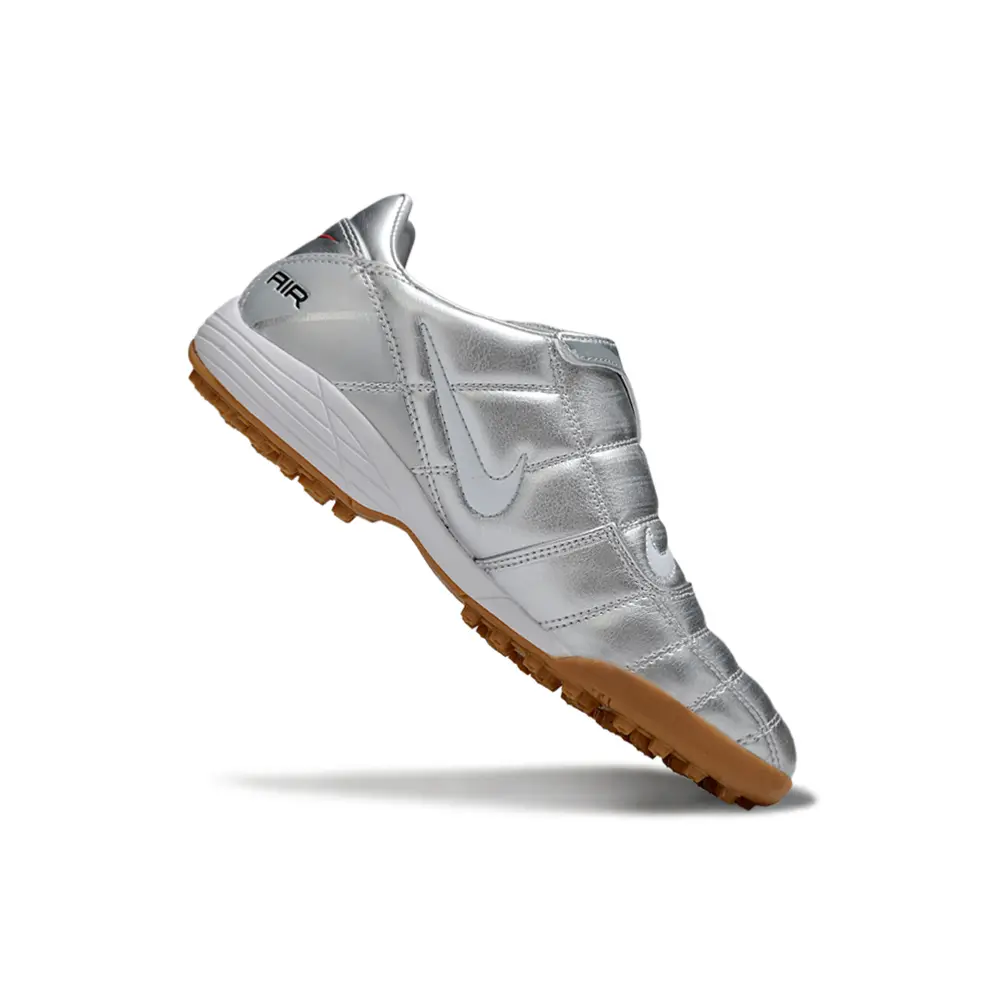 Chuteira Society Nike Total 90 TF | Prata Metalizada Domine