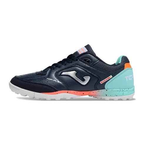 Chuteira Society Joma Top Flex TF Azul e Verde