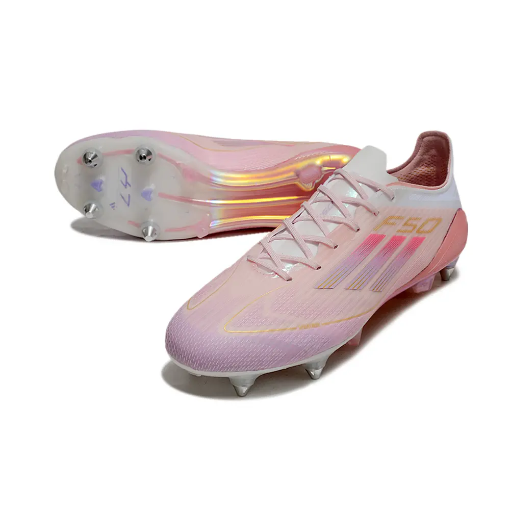 Chuteira Campo Adidas F50 Ponta Alumínio | Rosa Unissex