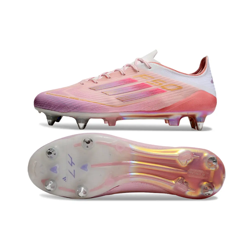 Chuteira Campo Adidas F50 Ponta Alumínio | Rosa Unissex