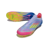 Chuteira Campo Adidas F50+ LL | Rosa e Azul - Exclusiva - imagem 6