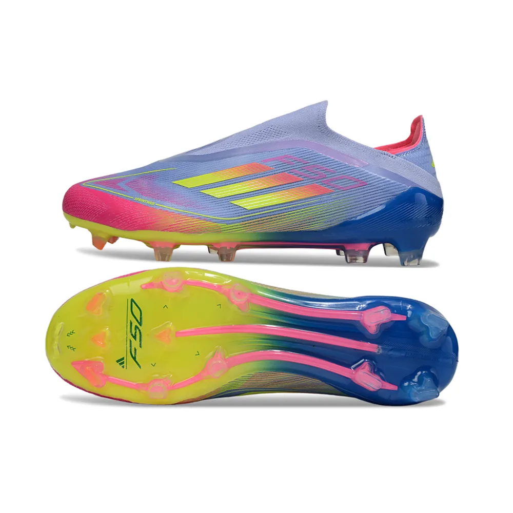Chuteira Campo Adidas F50+ LL | Rosa e Azul - Exclusiva