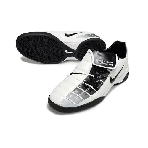 Chuteira Futsal Nike Total 90 IC Branco e Preto