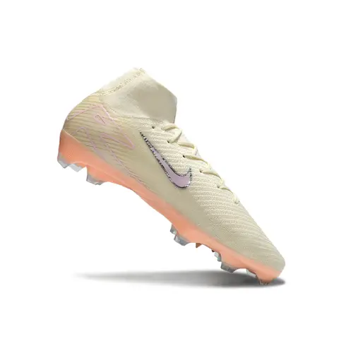 Chuteira Campo Nike Air Zoom Mercurial Superfly 10 Elite FG Branco e Rosa
