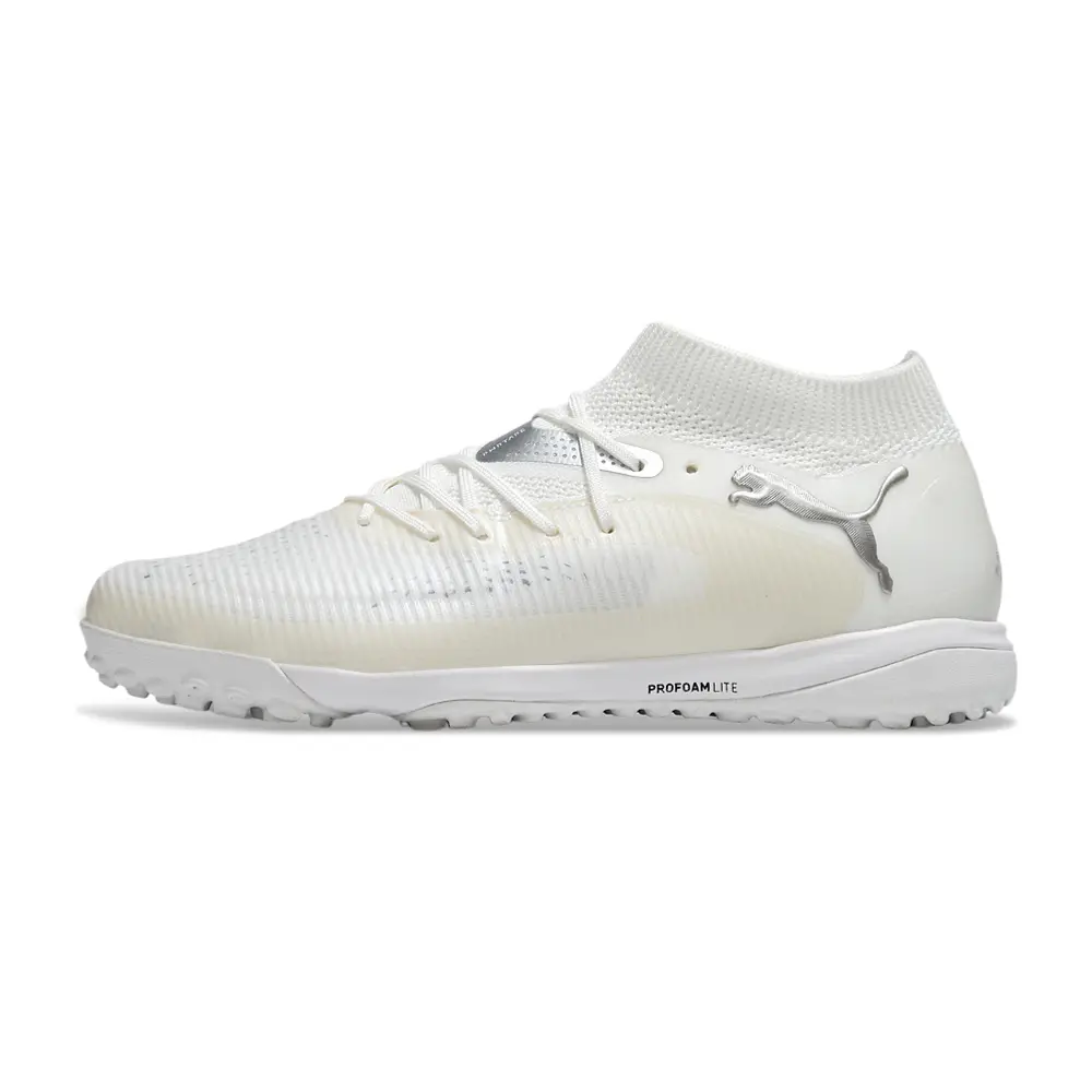 Chuteira Society Puma Future 8 TF Branco | Conforto e Controle