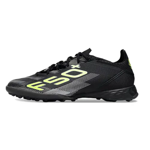 Chuteira Society Adidas F50 TF ''Electric Stealth'' Preto e Verde