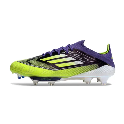 Chuteira Campo Adidas F50+ FG Roxo, Verde e Branco - Fast Reborn