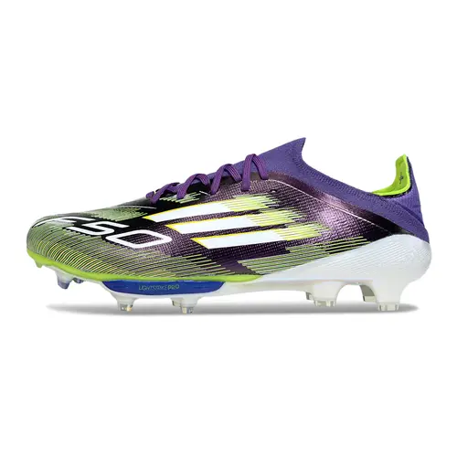 Chuteira Campo Adidas F50+ FG Roxo, Verde e Branco - Fast Reborn Pack