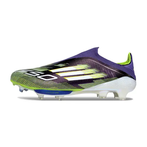 Chuteira Campo Adidas F50+ LL FG Roxo e Verde - Fast Reborn
