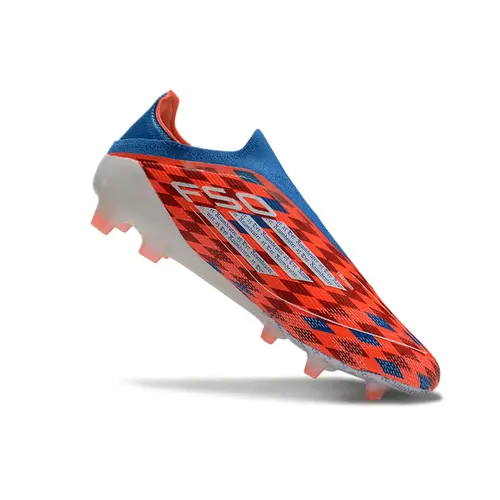 Chuteira Campo Adidas F50+ LL FG Vermelha e Azul - Raumdeuter