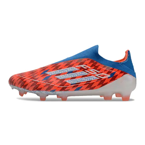 Chuteira Campo Adidas F50+ LL FG Vermelha e Azul - Raumdeuter
