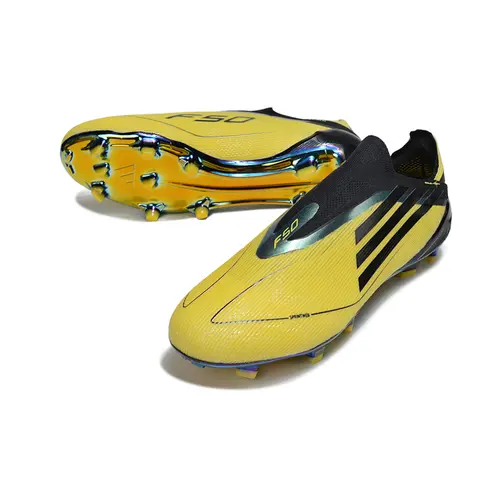 Chuteira Campo Adidas F50 LL FG Amarelo e Preto