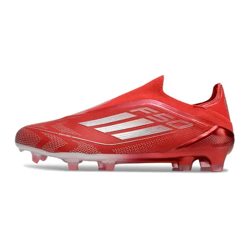 Chuteira Campo Adidas F50+ LL FG Vermelha e Branca