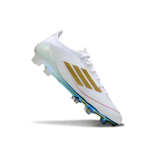 Chuteira Campo Adidas F50 FG Branco e Verde "Salah"