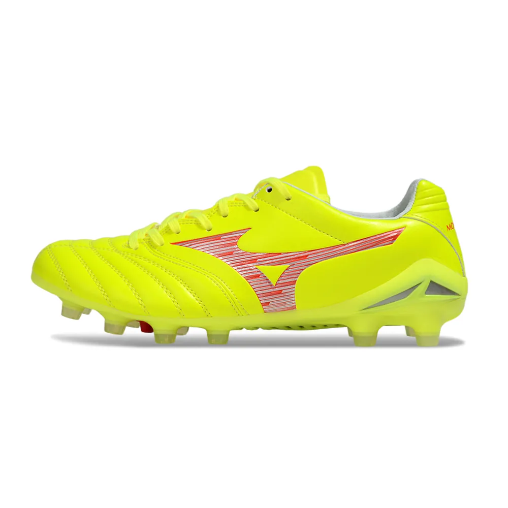 Chuteira Campo Mizuno Morelia Neo 4 Beta FG Amarelo