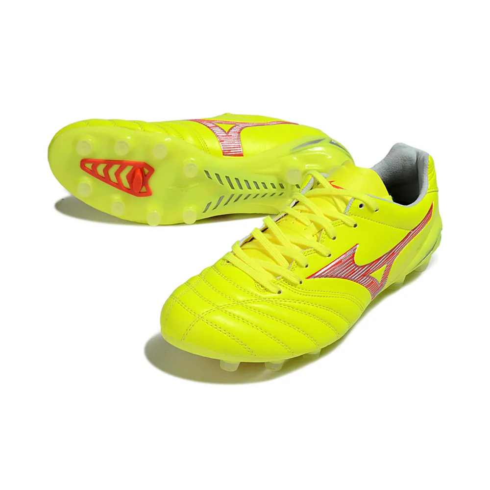 Chuteira Campo Mizuno Morelia Neo 4 Beta FG Amarelo