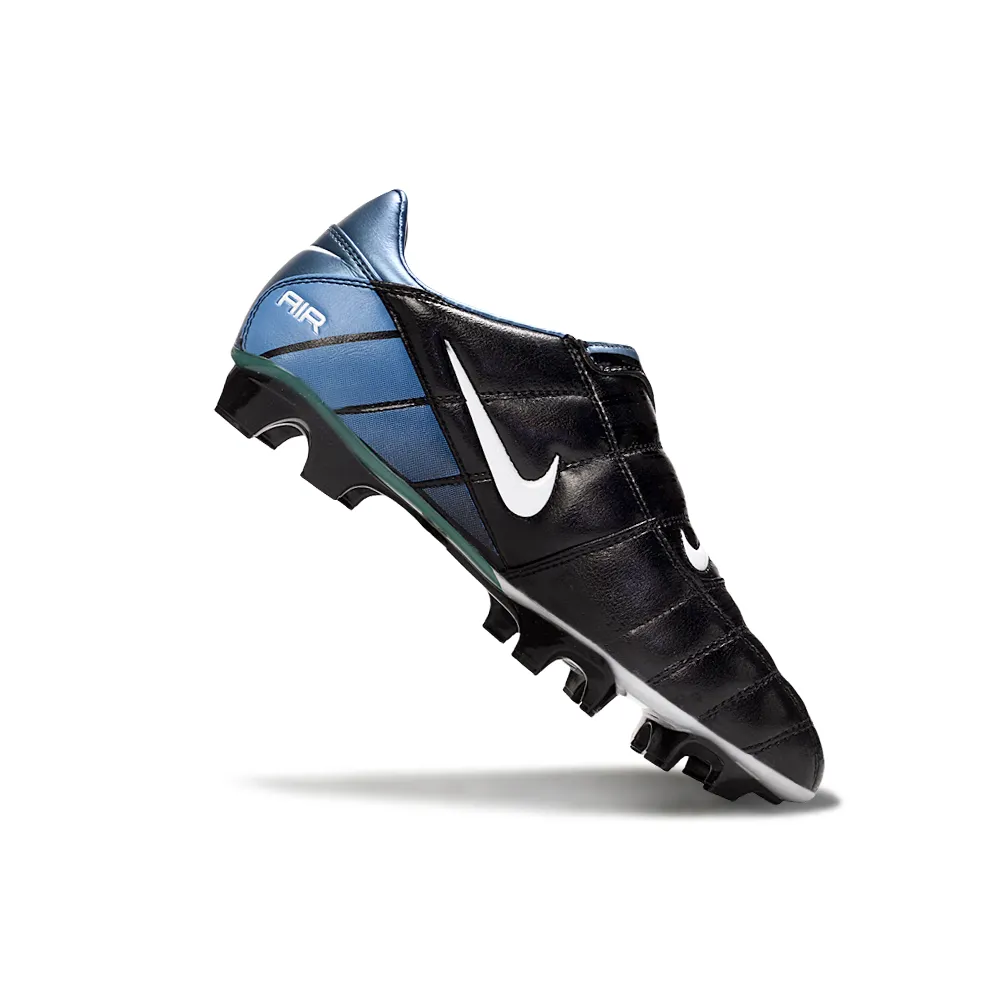 Chuteira Nike Total 90 FG - Campo Preto e Azul