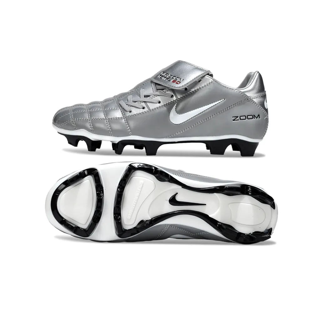 Chuteira Campo Nike Total 90 FG Prata | Renovada