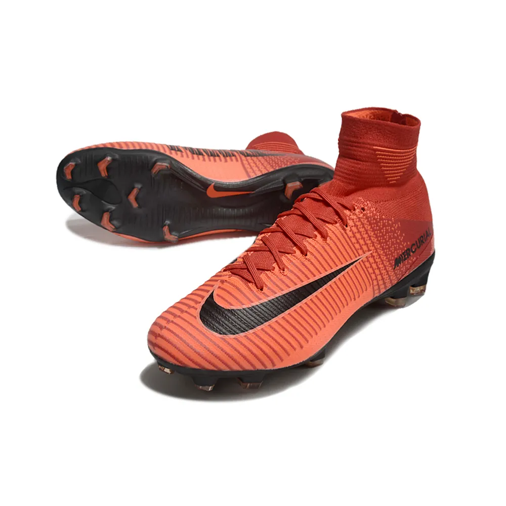 Chuteira Campo Nike Retrô Mercurial | Vermelho Vibrante Estilo