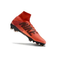 Chuteira Campo Nike Retrô Mercurial | Vermelho Vibrante Estilo - imagem 2