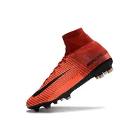 Chuteira Campo Nike Retrô Mercurial | Vermelho Vibrante Estilo - imagem 3