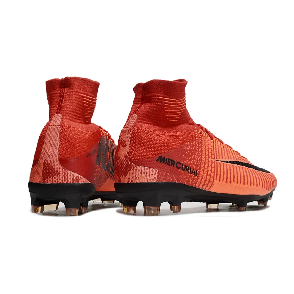 Chuteira Campo Nike Retrô Mercurial | Vermelho Vibrante Estilo