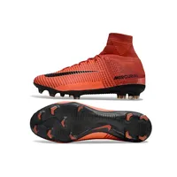 Chuteira Campo Nike Retrô Mercurial | Vermelho Vibrante Estilo - imagem 6