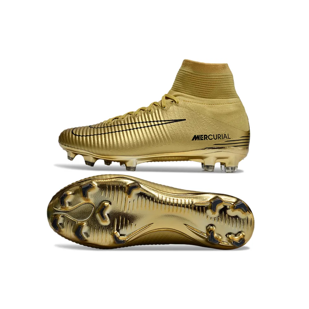 Chuteira Campo Nike Mercurial Superfly 5 Dourado | Dourado