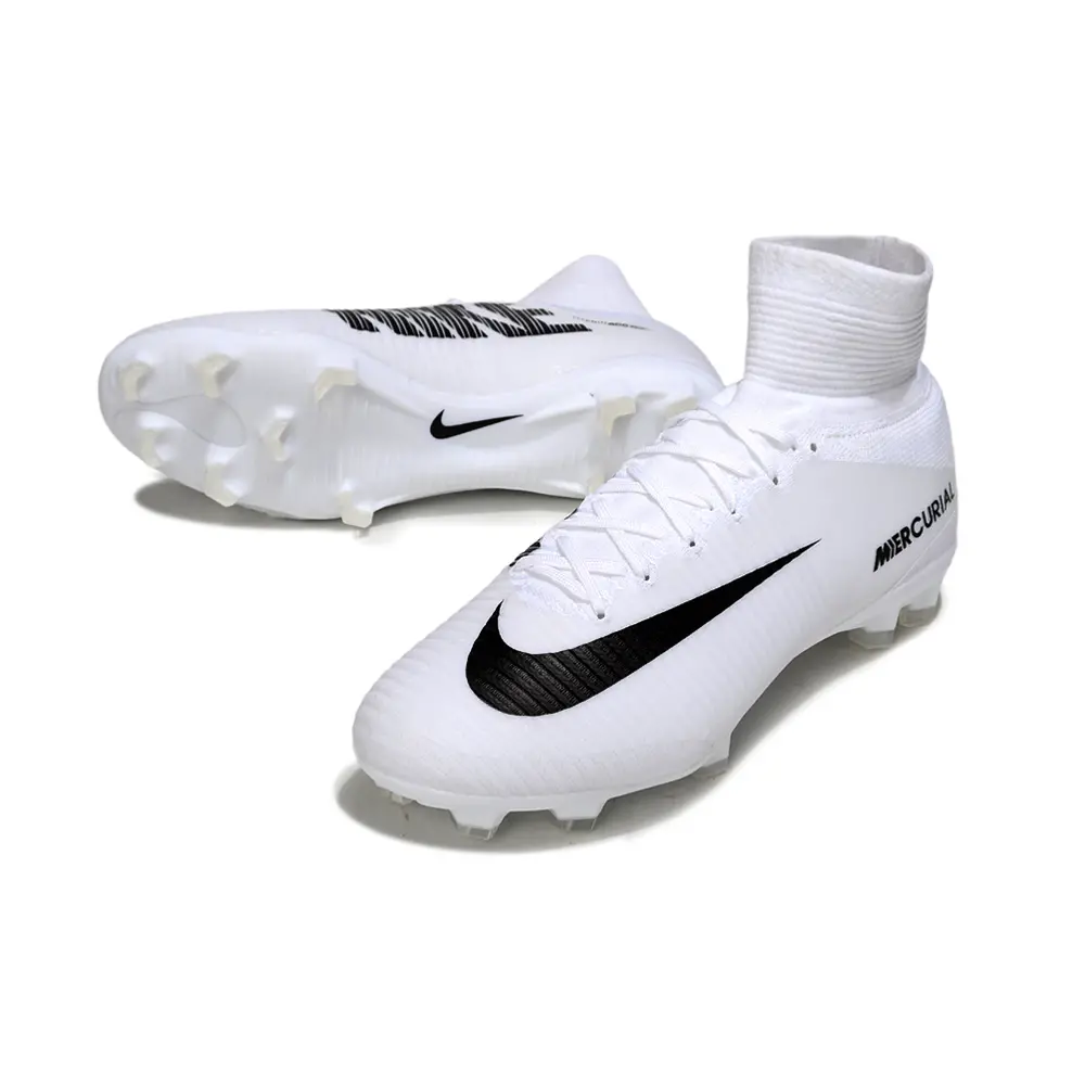Chuteira Campo Nike Mercurial | Retrô Branca Velocidade