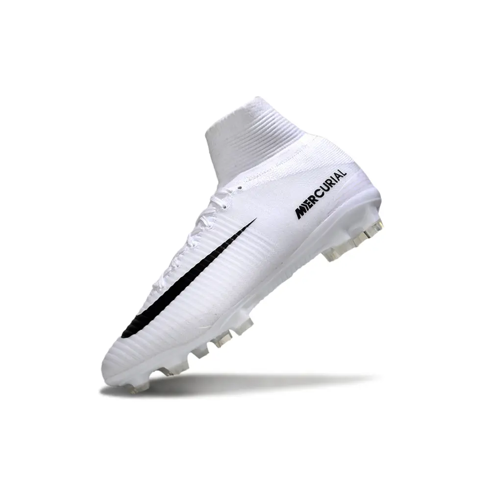 Chuteira Campo Nike Mercurial | Retrô Branca Velocidade
